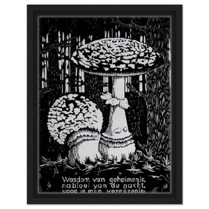 MC Escher  EMBLEMATA TOADSTOOL Framed Canvas