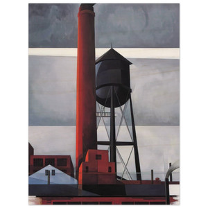 Charles Demuth  Chimney and Water Tower  1931 Wood Print
