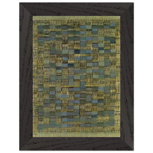 Anni Albers  TIKAL 1958 Premium Wooden Framed Art Print / Poster