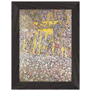 Gustav Klimt HORTICULTURAL LANDSCAPE WITH A HILLTOP Premium Framed Art Print