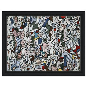 Jean Dubuffet  L HOURLOUPE 1966 Framed Canvas