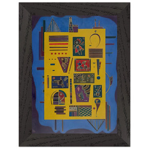 Wassily Kandinsky  CONGLOMERAT 1943 Premium Wooden Framed Art Print / Poster