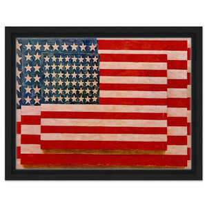 Jasper Johns  THREE FLAGS 1958 Framed Canvas