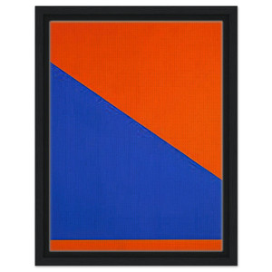 Carmen Herrera  Blue with Orange  1984 Framed Canvas