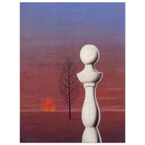 Rene Magritte  FASHIONABLE PEOPLE 1950 Wood Print