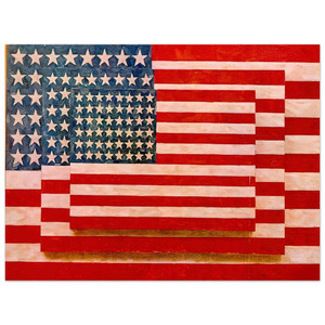 Jasper Johns  THREE FLAGS 1958 Aluminum Print