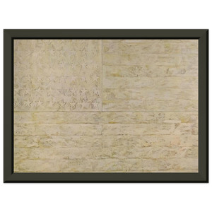 Jasper Johns  WHITE FLAG Premium Metal Framed Art Print / Poster