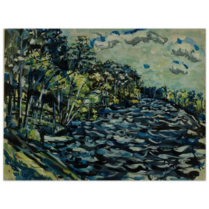 Ivan Albright  ST MARY S BLACK RIVER IS BLUE GEORGIA 1964 Wood Print