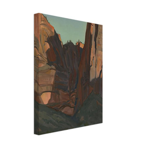Maynard Dixon  NOTCH IN THE WALL ZION NATIONAL PARK AUGUST 1933 1933 Canvas