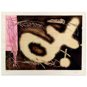 Antoni Tapies  EL P NDULO INM VIL I 1982 Wood Print