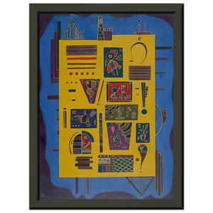 Wassily Kandinsky  CONGLOMERAT 1943 Premium Metal Framed Art Print / Poster