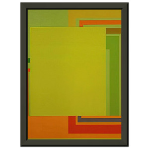 Peter Halley  Nirvana  1992 Premium Metal Framed Art Print / Poster