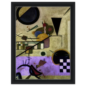 Wassily Kandinsky  CONTRASTING SOUNDS 1924 Framed Canvas
