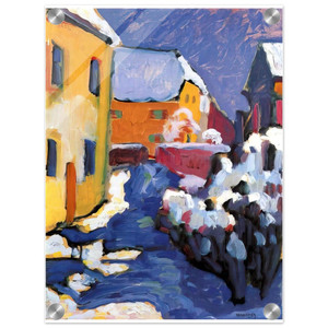 Wassily Kandinsky  CEMETERY AND VICARAGE IN KOCHEL 1909 Acrylic Print