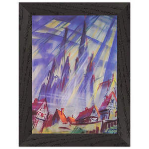 Konrad Zuse  Untitled  1964 N4 Premium Wooden Framed Art Print / Poster