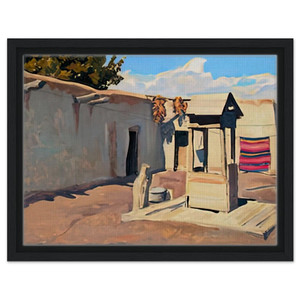 Maynard Dixon  OLD PATIO 1931 Framed Canvas