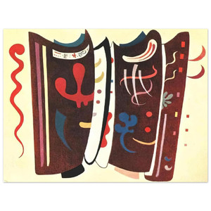 Wassily Kandinsky  BROWN WITH SUPPLEMENT 1935 Aluminum Print