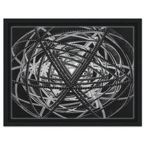MC Escher  CONCENTRIC RINDS Framed Canvas