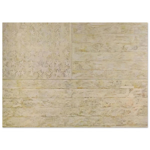 Jasper Johns  WHITE FLAG Fine Art Poster / Art Print