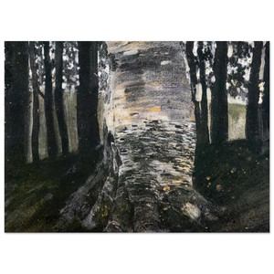 Gustav Klimt  BIRCH IN A FOREST Fine Art Poster / Art Print
