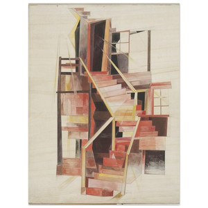 Charles Demuth  Stairs Provincetown  1920 Wood Print
