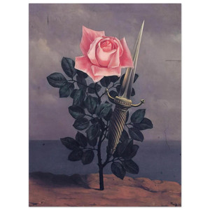 Rene Magritte  THE BLOW TO THE HEART 1952 Aluminum Print