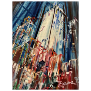 Konrad Zuse  Wolkenkratzer  1995 Germany Wood Print