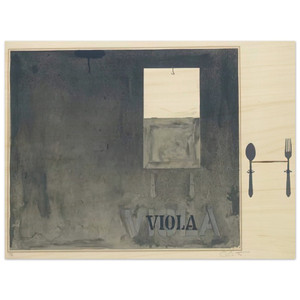 Jasper Johns  VIOLA ULAE 117 Wood Print