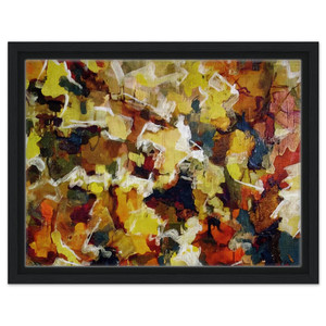 Audrey Flack  ABSTRACT EXPRESSIONIST AUTUMN SKY 1953 Framed Canvas