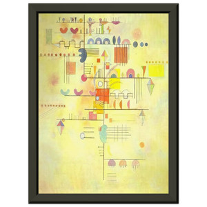 Wassily Kandinsky  GENTLE ACCENT 1934 Premium Metal Framed Art Print / Poster