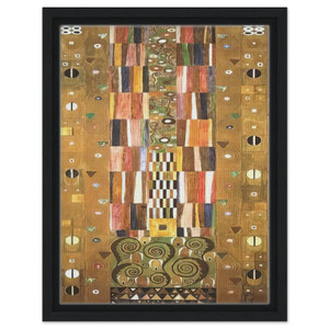 Gustav Klimt  DESIGN FOR THE STOCLETFRIES Framed Canvas