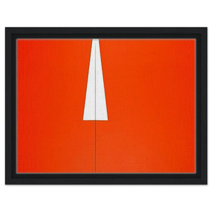 Carmen Herrera  Red with White Triangle  1961 Framed Canvas