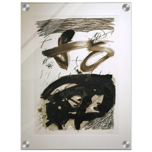 Antoni Tapies  CALLIGRAPHIQUE 1987 Acrylic Print