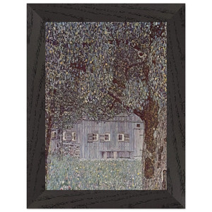 Gustav Klimt FARMHOUSE IN UPPER AUSTRIA 1912 Wood Framed Art Print