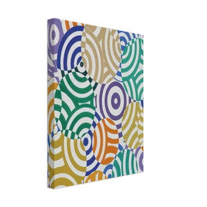 Antonio Asis  Interferences polychromes No 636  1968 Canvas