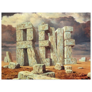 Rene Magritte  THE ART OF CONVERSATION 1950 Aluminum Print