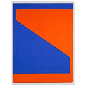 Carmen Herrera  Blue with Orange  1984 Aluminum Print