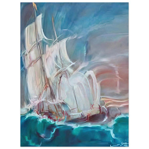 Konrad Zuse  The Great Sail in the Storm Aluminum Print