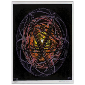 MC Escher  CONCENTRIC RINDS COLOUR Aluminum Print
