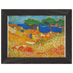 Andre Derain  VIEW OF COLLIOURE 1905 Premium Wooden Framed Art Print / Poster