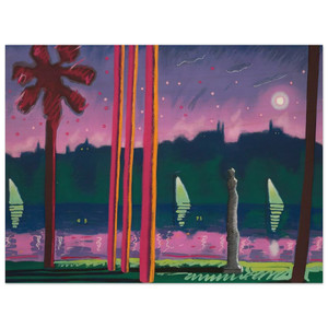 Carlos Almaraz  Suave Como La Noche  1982 Wood Print