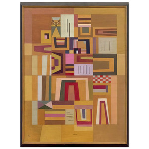 Wassily Kandinsky  COMPENSATION ROSE 1933 Wood Print