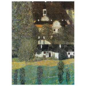 Gustav Klimt  SCHLOSS KAMMER AM ATTERSEE II 1909 Wood Print