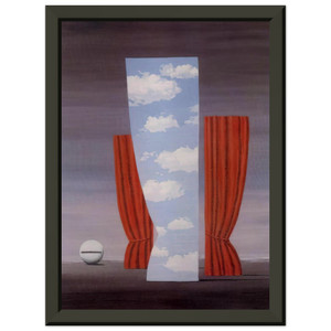 Rene Magritte  GIOCONDA 1964 Premium Metal Framed Art Print / Poster