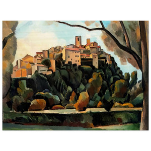 Andre Derain  VISTA DE SAINT PAUL DE VENCE 1910 Wood Print