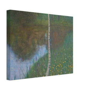 Gustav Klimt  LAKESIDE WITH BIRCH TREES 1901 Canvas