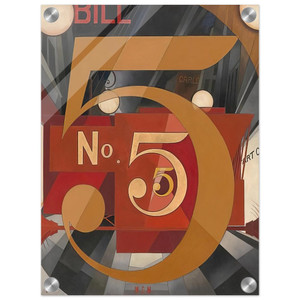 Charles Demuth I Saw the Figure 5 in Gold WC Williams 1928 Acrylic Print