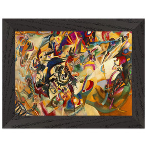 Wassily Kandinsky  COMPOSITION VII 1913 Premium Wooden Framed Art Print / Poster