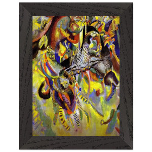 Wassily Kandinsky  FUGUE 1914 Premium Wooden Framed Art Print / Poster