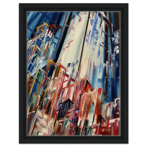 Konrad Zuse  Wolkenkratzer  1995 Germany Framed Canvas